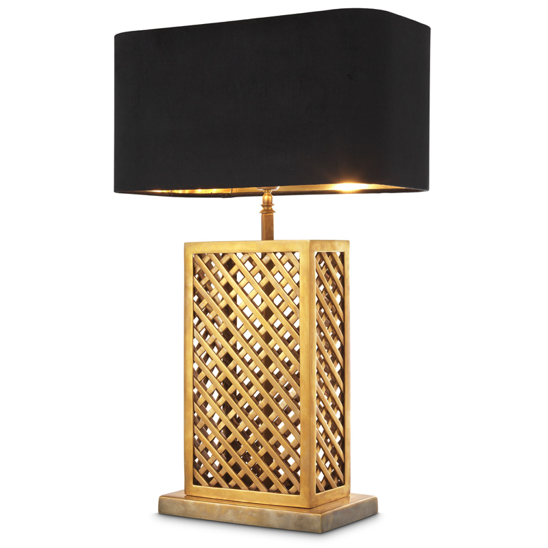 Настольная лампа Eichholtz Table Lamp Idyllwild Винтажная латунь Черный Настольная лампа Eichholtz Table Lamp Idyllwild Винтажная латунь Черный в Барнауле | Loft Concept