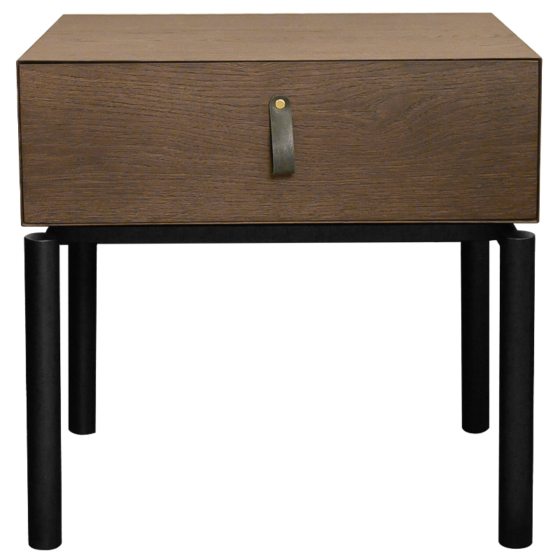 Тумба Rogier Nightstand Коричневый Черный Тумба Rogier Nightstand Коричневый Черный в Барнауле | Loft Concept