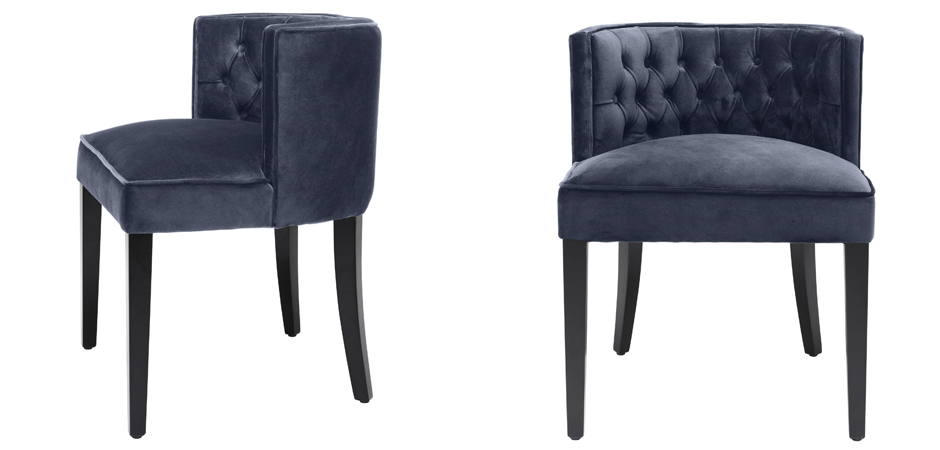 Стул Eichholtz Dining Chair Dearborn blue Стул Eichholtz Dining Chair Dearborn blue - Loft-Concept в Барнауле
