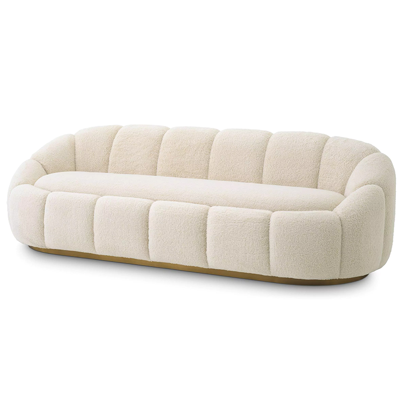 Диван Eichholtz Sofa Inger Brisbane Cream Кремовый Латунь Диван Eichholtz Sofa Inger Brisbane Cream Кремовый Латунь в Барнауле | Loft Concept
