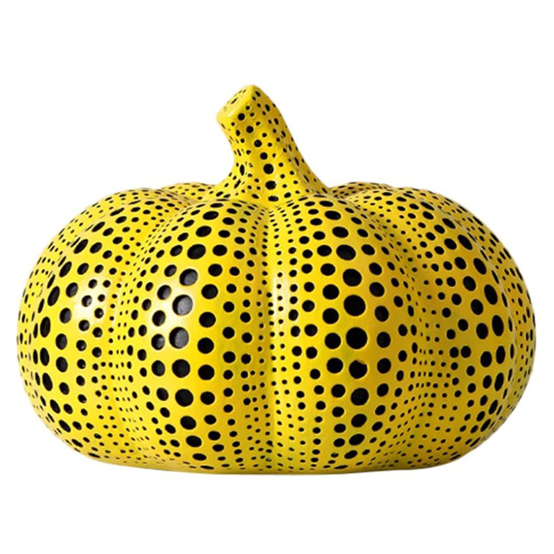 Статуэтка тыквы Kusama Yayoi II Желтый Черный Статуэтка тыквы Kusama Yayoi II Желтый Черный в Барнауле | Loft Concept