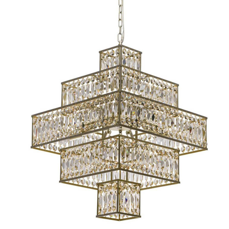 Люстра Crystal Inserts Lamp amber 16 Золотой Янтарь (Amber) Люстра Crystal Inserts Lamp amber 16 Золотой Янтарь (Amber) в Барнауле | Loft Concept