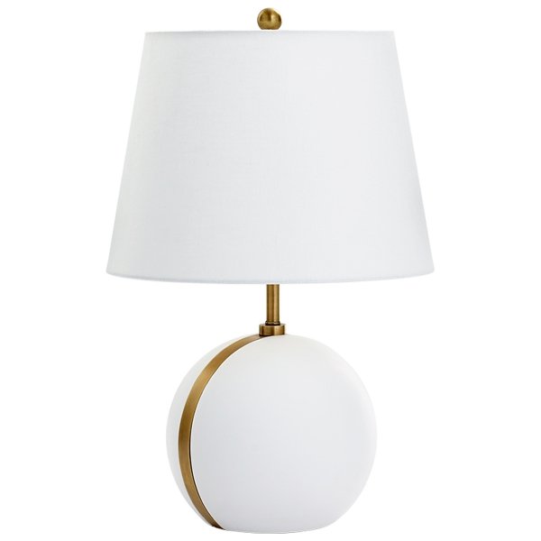 Настольная лампа Cyan Design Snow Moon Table Lamp Белый Настольная лампа Cyan Design Snow Moon Table Lamp Белый в Барнауле | Loft Concept