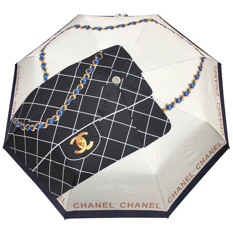 Зонт раскладной CHANEL дизайн 012 Бежевый цвет Бежевый Черный Синий Желтый Зонт раскладной CHANEL дизайн 012 Бежевый цвет Бежевый Черный Синий Желтый в Барнауле | Loft Concept