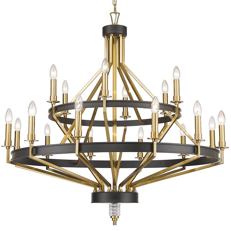 Люстра Fainela Chandelier 105 Латунь Черный Люстра Fainela Chandelier 105 Латунь Черный в Барнауле | Loft Concept