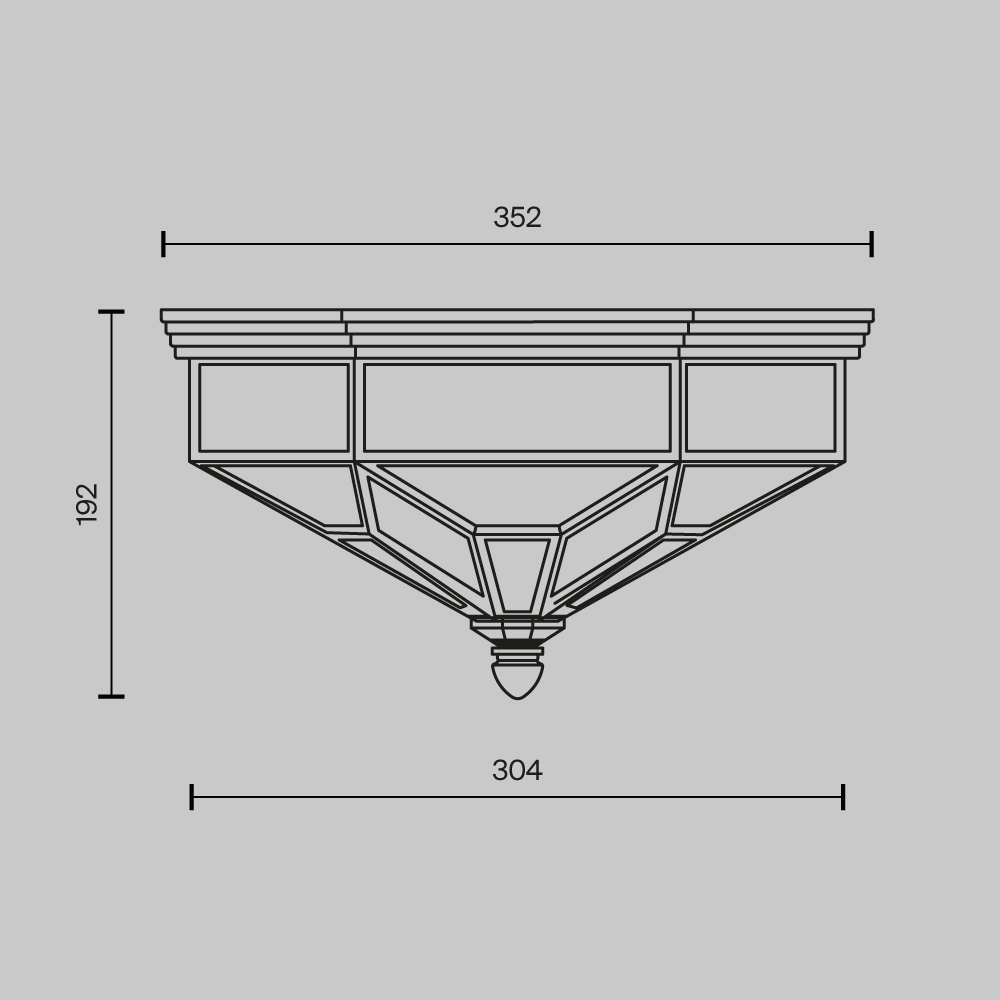Потолочный светильник Zeil E27X3 в Барнауле