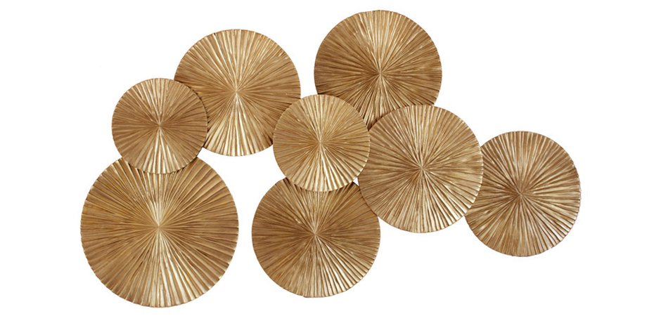 Арт-объект Apollo Gold Wall Plaque Disc Арт-объект Apollo Gold Wall Plaque Disc - Loft-Concept в Барнауле