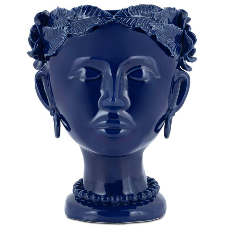 Ваза Vase Selva Mono Blue Синий Ваза Vase Selva Mono Blue Синий в Барнауле | Loft Concept