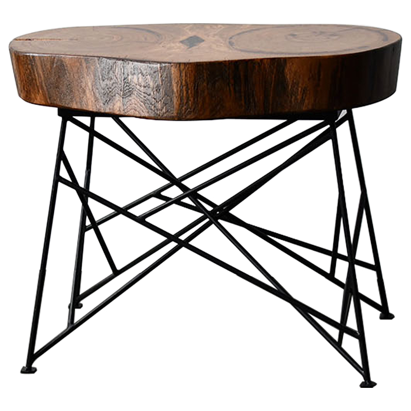 Кофейный стол Owly Industrial Metal Rust Coffee Table Коричневый Черный Кофейный стол Owly Industrial Metal Rust Coffee Table Коричневый Черный в Барнауле | Loft Concept