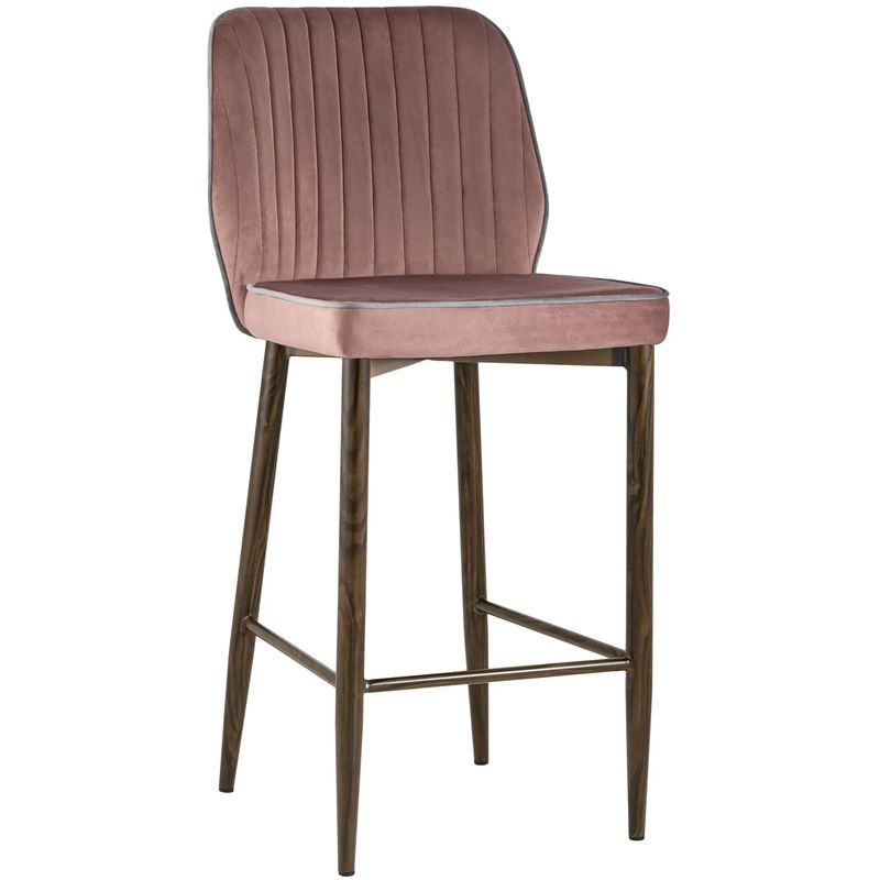 Стул Lawrence Chair Пыльно-Розовый Серый кант Розовый пастельный Светло-серый Коричневый Стул Lawrence Chair Пыльно-Розовый Серый кант Розовый пастельный Светло-серый Коричневый в Барнауле | Loft Concept
