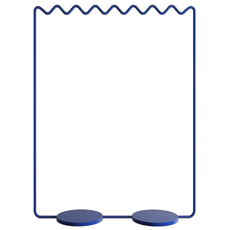 Вешалка Wave-shaped Hanger Rack Blue L Синий Вешалка Wave-shaped Hanger Rack Blue L Синий в Барнауле | Loft Concept