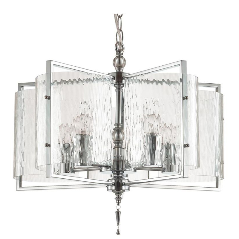 Люстра Karissa Chrome Chandelier 48 Хром Прозрачный (Transparent) Люстра Karissa Chrome Chandelier 48 Хром Прозрачный (Transparent) в Барнауле | Loft Concept