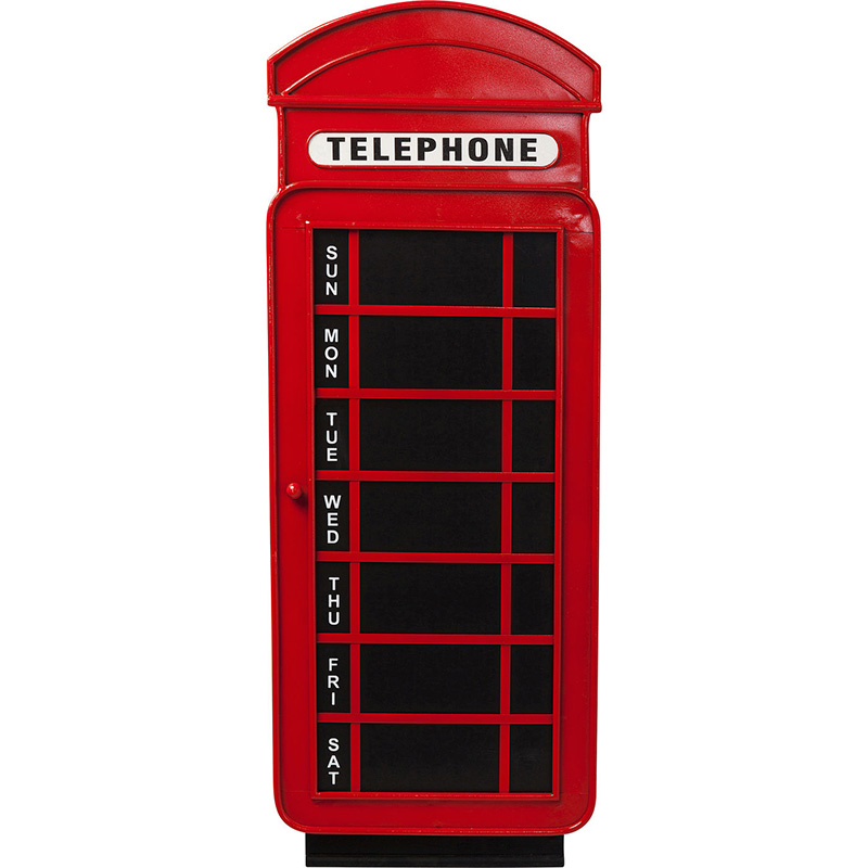 Магнитная доска Red Telephone Box Красный Черный Магнитная доска Red Telephone Box Красный Черный в Барнауле | Loft Concept
