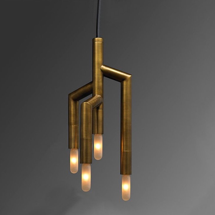 Подвесной светильник Jaime Hayon RAMEAU PENDANT Латунь в Барнауле | Loft Concept 