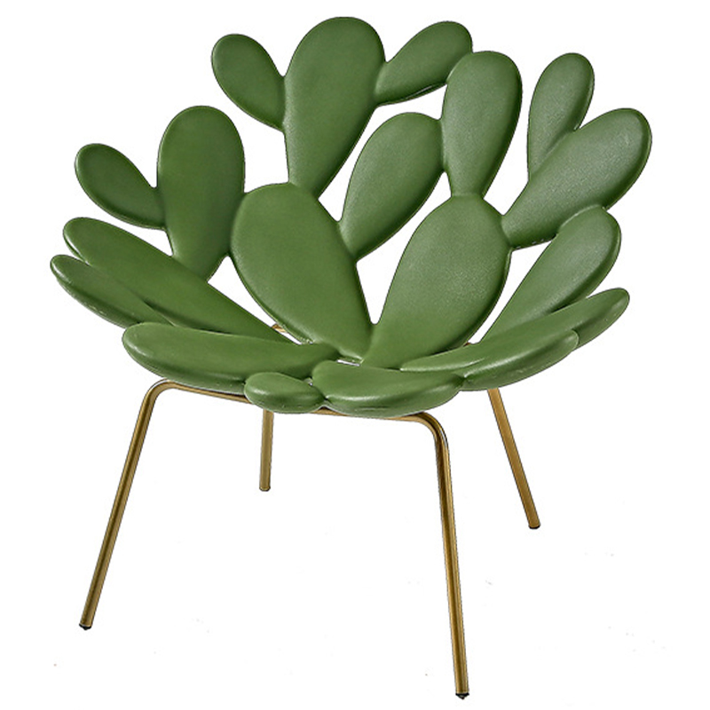 Кресло Filicudi Armchair Зеленый Зеленый Латунь Кресло Filicudi Armchair Зеленый Зеленый Латунь в Барнауле | Loft Concept
