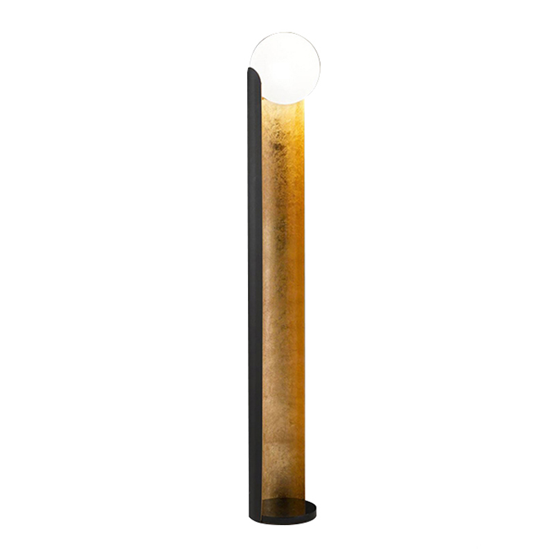 Торшер Alta Floor Lamp Золотой Черный Белый Торшер Alta Floor Lamp Золотой Черный Белый в Барнауле | Loft Concept