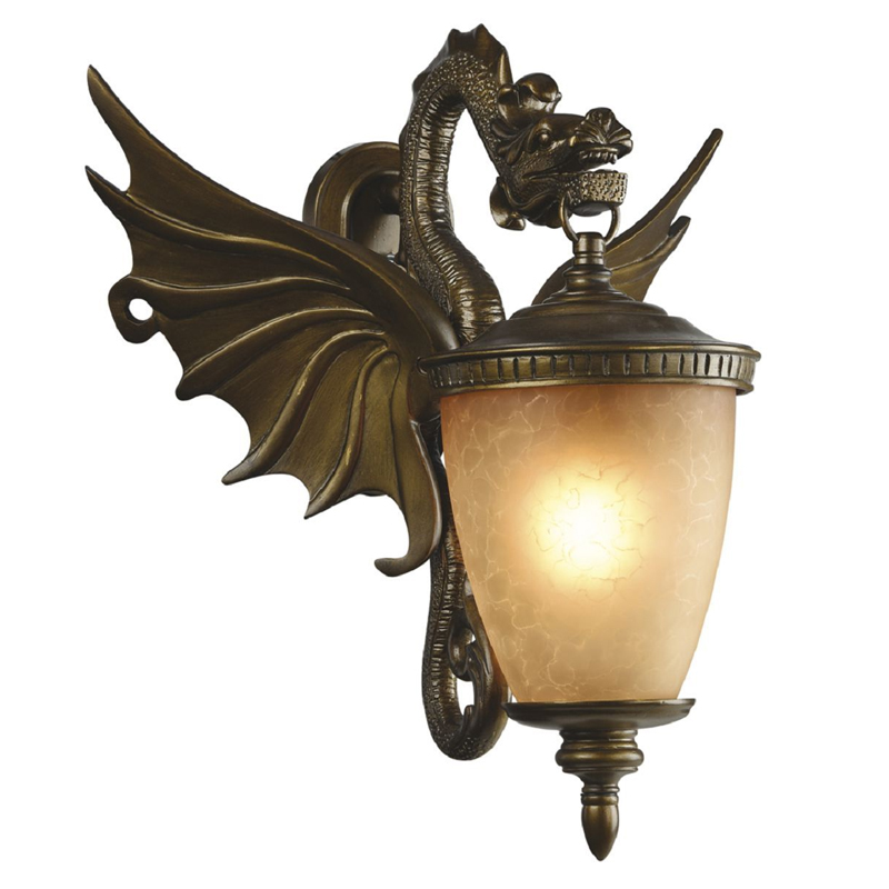 Золотисто-коричневый уличный светильник с фигурой дракона ANIMAL LANTERN Коричневый Прозрачный Желтый Золотисто-коричневый уличный светильник с фигурой дракона ANIMAL LANTERN Коричневый Прозрачный Желтый в Барнауле | Loft Concept