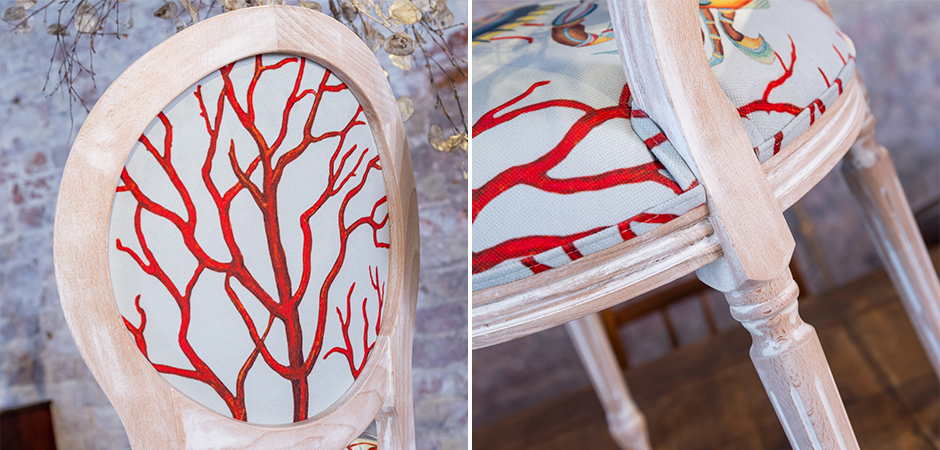 Мягкий стул Seabed Print 11 - фото №1