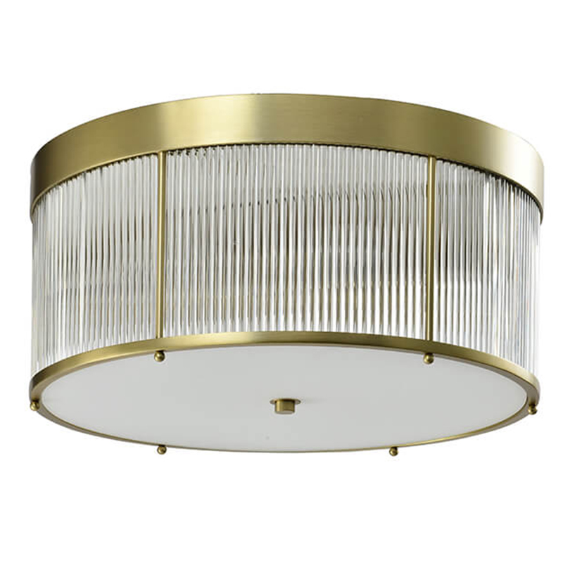 Потолочный светильник Caleb Brass Ceiling Lamp Латунь Прозрачный (Transparent) Потолочный светильник Caleb Brass Ceiling Lamp Латунь Прозрачный (Transparent) в Барнауле | Loft Concept