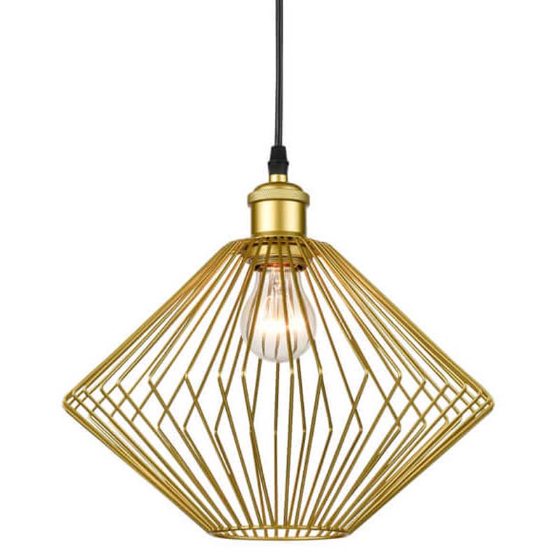 Подвесной светильник Loft Wire Cage gold Золотой Черный Подвесной светильник Loft Wire Cage gold Золотой Черный в Барнауле | Loft Concept