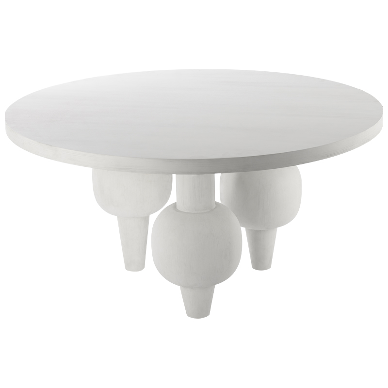 Обеденный стол Rondel Dinner Table Белый Обеденный стол Rondel Dinner Table Белый в Барнауле | Loft Concept