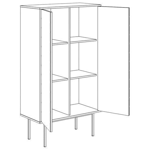 Шкаф с 2-мя зеркальными дверцами Serena Mirror Cabinet в Барнауле
