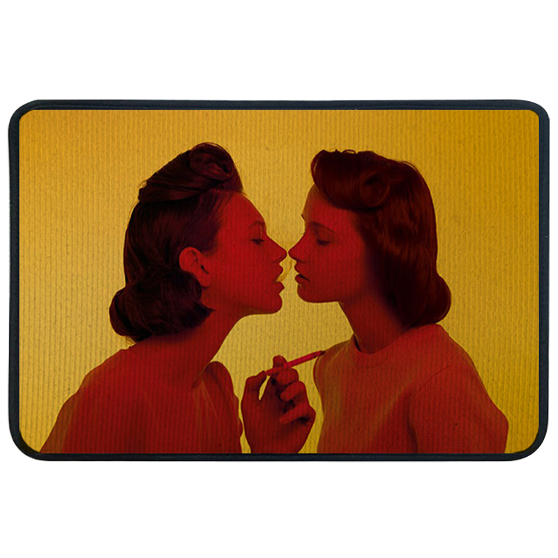 Ковер для прихожей и ванной Seletti Smoking Girl Желтый Красный Ковер для прихожей и ванной Seletti Smoking Girl Желтый Красный в Барнауле | Loft Concept