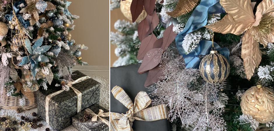 Дизайнерская Ель Голубой и Бежевый Декор Blue and Beige Decor Дизайнерская Ель Голубой и Бежевый Декор Blue and Beige Decor - Loft-Concept в Барнауле