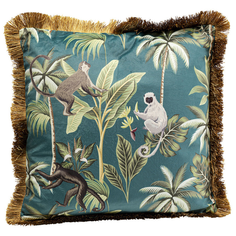 Подушка Jungle Monkeys Мульти Подушка Jungle Monkeys Мульти в Барнауле | Loft Concept