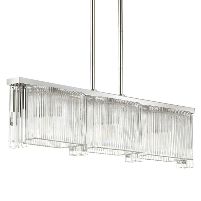 Люстра Madelen Chrome Linear Chandelier Хром Прозрачный (Transparent) Люстра Madelen Chrome Linear Chandelier Хром Прозрачный (Transparent) в Барнауле | Loft Concept