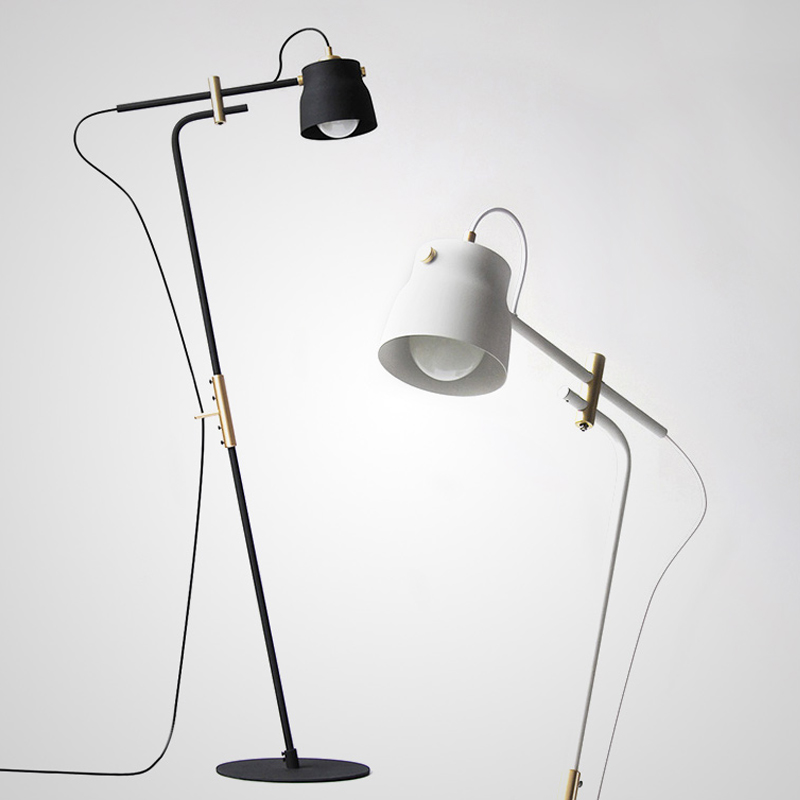 Торшер RAM PLASENCIA FLOR Lamp Белый Черный Торшер RAM PLASENCIA FLOR Lamp Белый Черный в Барнауле | Loft Concept