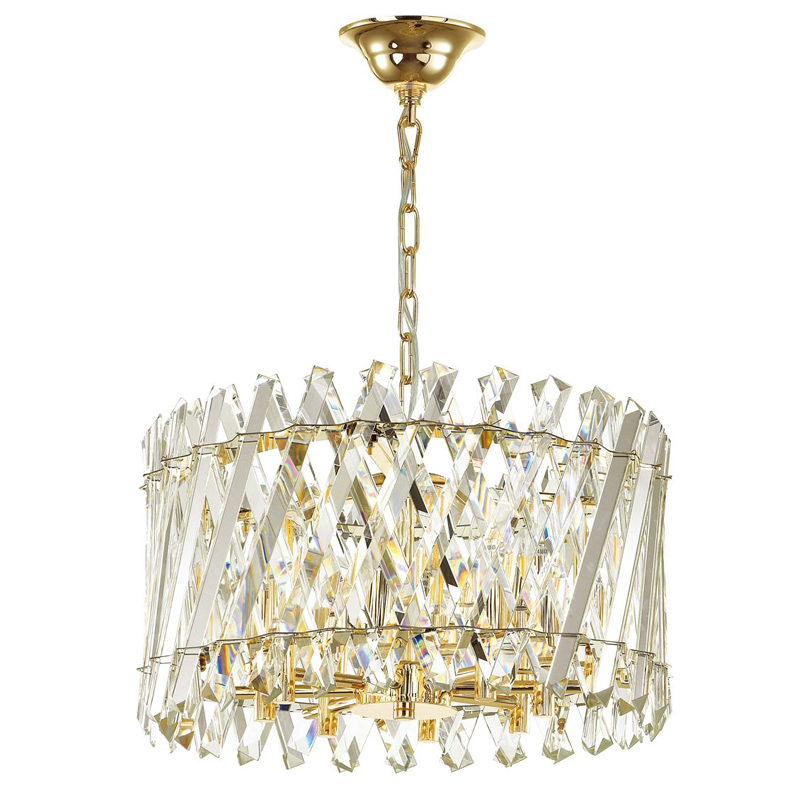 Люстра Crystal Crossed Stripes Gold Золотой в Барнауле | Loft Concept 
