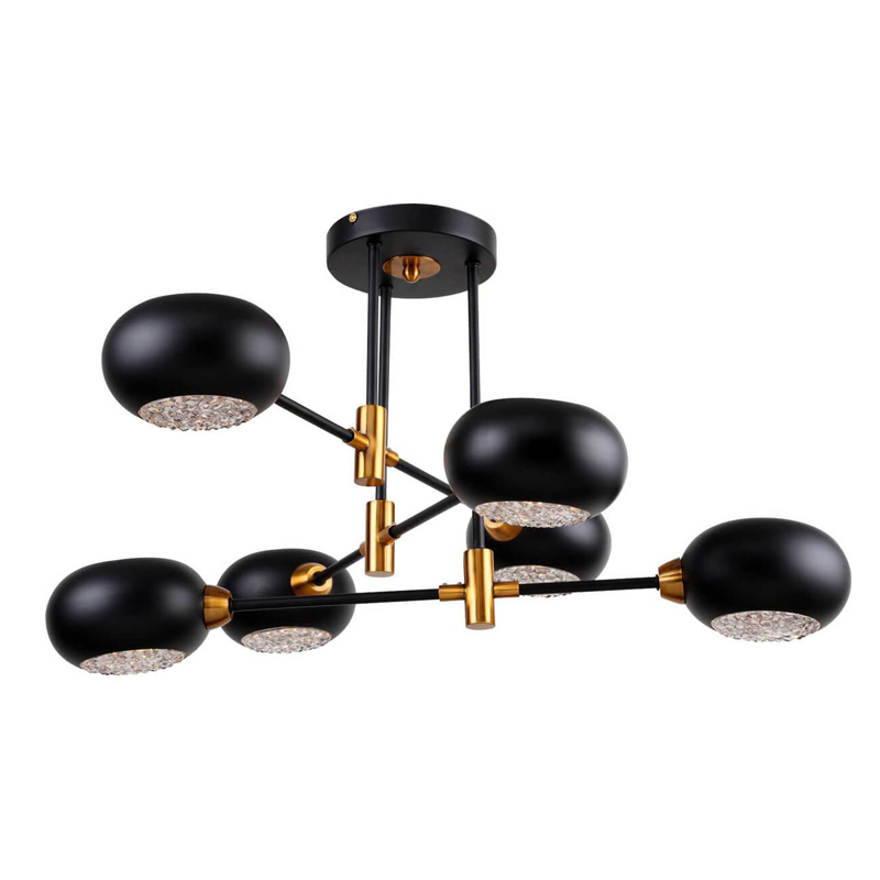 Потолочный светильник Lamp Solar System 6 Черный матовый Золотой Потолочный светильник Lamp Solar System 6 Черный матовый Золотой в Барнауле | Loft Concept