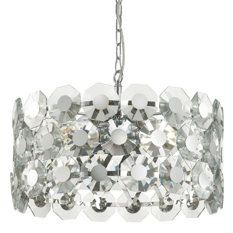 Люстра Crystal Octagons Chrome Хром Прозрачное Стекло Люстра Crystal Octagons Chrome Хром Прозрачное Стекло в Барнауле | Loft Concept