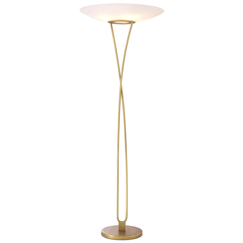 Товар Eichholtz Floor Lamp Laila Латунь Белый Товар Eichholtz Floor Lamp Laila Латунь Белый в Барнауле | Loft Concept