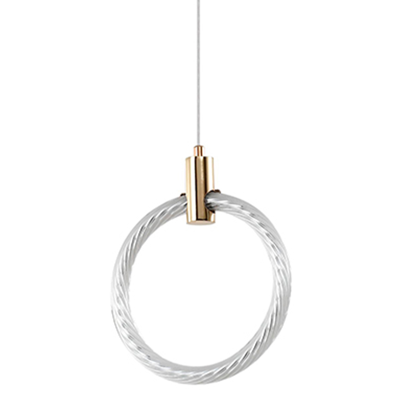Подвесной светильник светодиодный в виде кольца Lighting Rings Gold Золотой Белый Подвесной светильник светодиодный в виде кольца Lighting Rings Gold Золотой Белый в Барнауле | Loft Concept