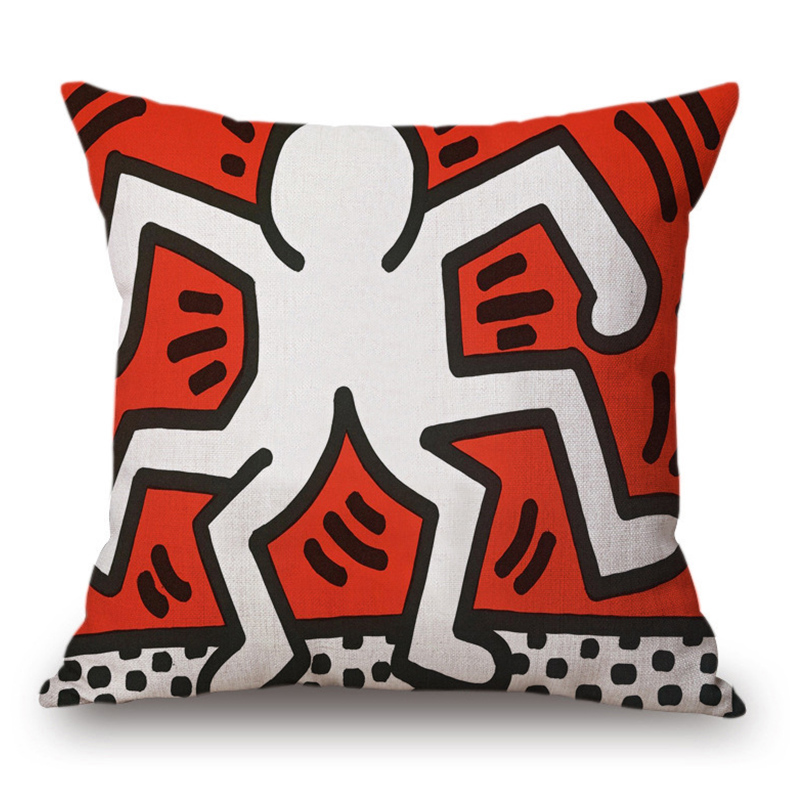 Подушка Keith Haring 2 Мульти Подушка Keith Haring 2 Мульти в Барнауле | Loft Concept