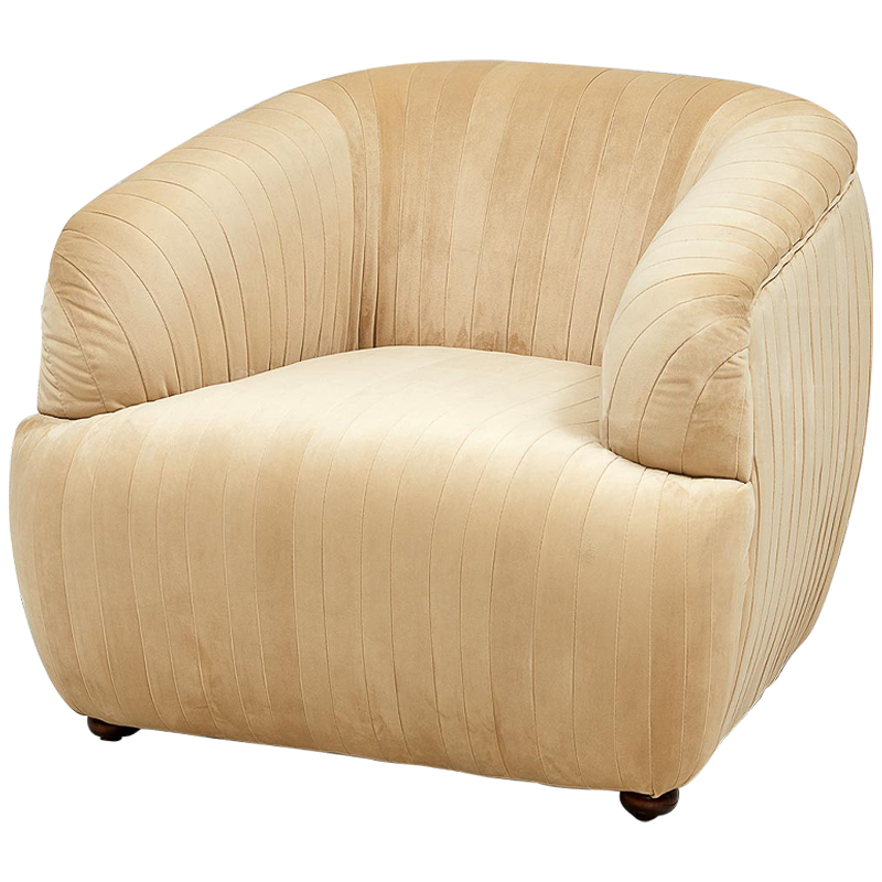 Кресло песочного цвета велюр Lorelai Sand Armchair Песочный Кресло песочного цвета велюр Lorelai Sand Armchair Песочный в Барнауле | Loft Concept