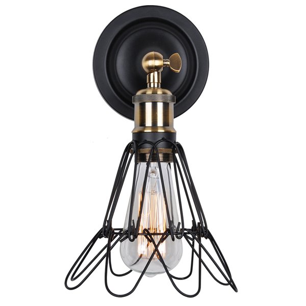 Бра Loft Cage Pendant II Черный матовый Бронза Бра Loft Cage Pendant II Черный матовый Бронза в Барнауле | Loft Concept
