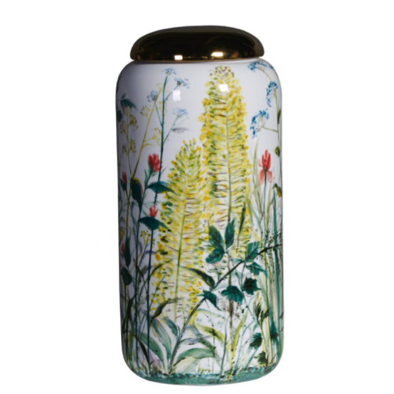 Ваза настольная Flower Yellow Белый Зеленый Ваза настольная Flower Yellow Белый Зеленый в Барнауле | Loft Concept