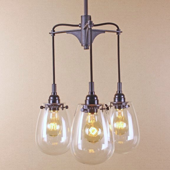 Люстра Railway Trio Pendant Черный Люстра Railway Trio Pendant Черный в Барнауле | Loft Concept