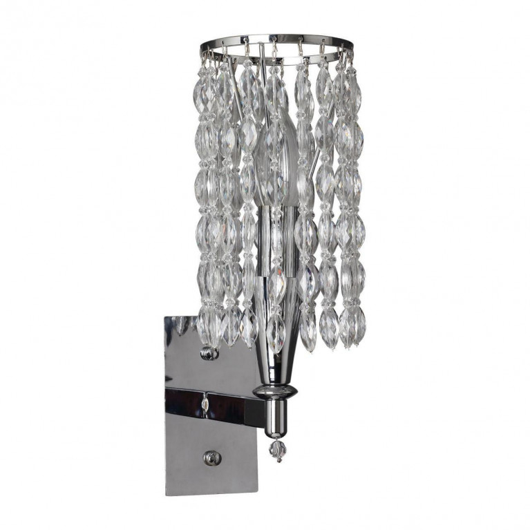 Бра Messina Crystal Wall Lamp Прозрачный Хром Бра Messina Crystal Wall Lamp Прозрачный Хром в Барнауле | Loft Concept
