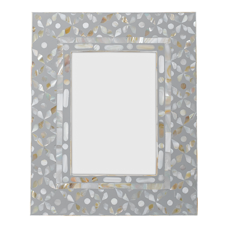 Рама для фото Bone Inlay Pearl Gray M Серый Перламутровый Рама для фото Bone Inlay Pearl Gray M Серый Перламутровый в Барнауле | Loft Concept