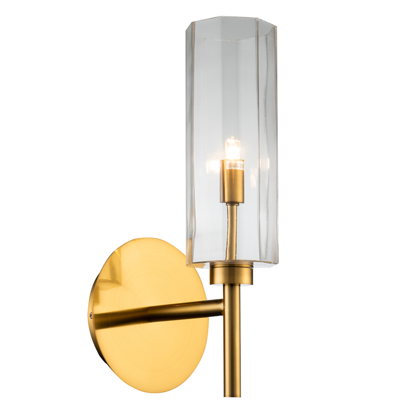 Бра Claudine Sconce Латунь Прозрачный Бра Claudine Sconce Латунь Прозрачный в Барнауле | Loft Concept