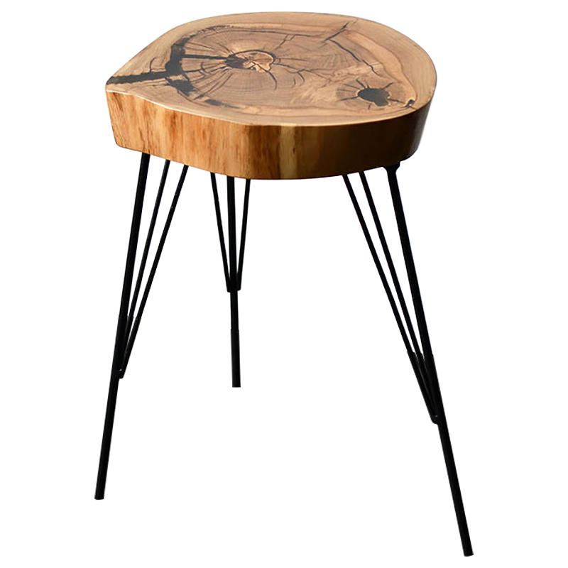 Приставной стол Kaylum Industrial Metal Rust Side Table Светлый дуб Черный Приставной стол Kaylum Industrial Metal Rust Side Table Светлый дуб Черный в Барнауле | Loft Concept