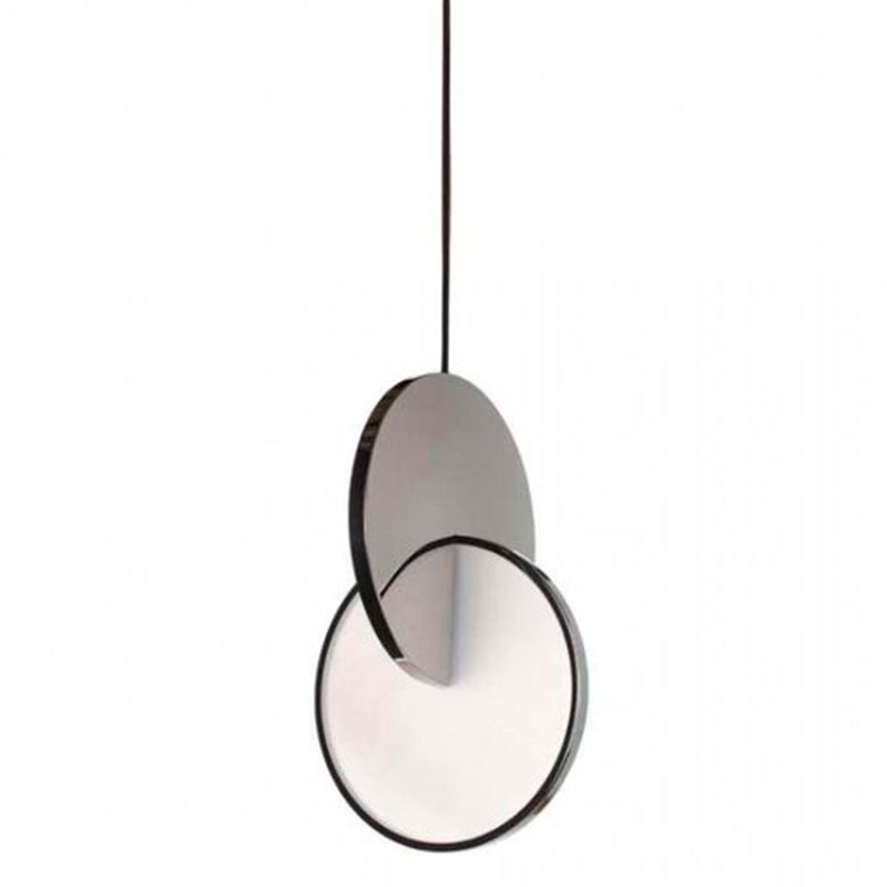 Подвесной светильник Eclipse Pendant Light Сhrome Хром Белый Подвесной светильник Eclipse Pendant Light Сhrome Хром Белый в Барнауле | Loft Concept