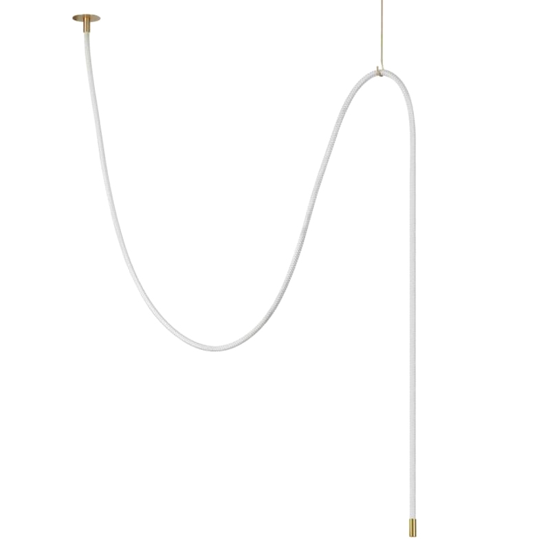 Подвесной Светильник LUKE LAMPCO TRACER LAMP 4м Белый Золотой Подвесной Светильник LUKE LAMPCO TRACER LAMP 4м Белый Золотой в Барнауле | Loft Concept