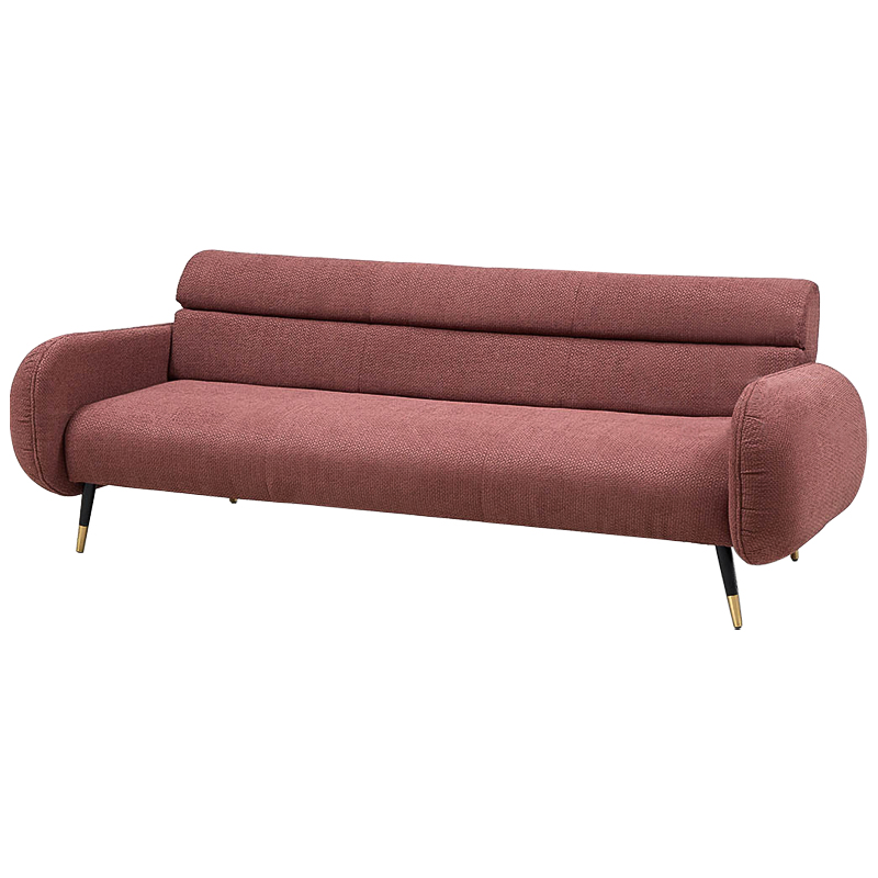 Диван Hebert Sofa Red L Красный Красный Черный Латунь Диван Hebert Sofa Red L Красный Красный Черный Латунь в Барнауле | Loft Concept