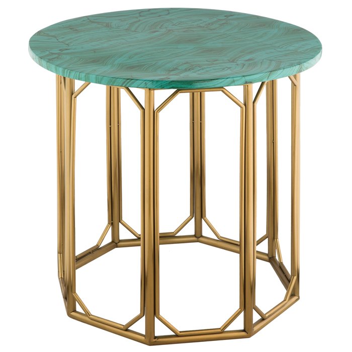 Malachite Modern Side Tables Малахит (зеленый) Золотой Malachite Modern Side Tables Малахит (зеленый) Золотой в Барнауле | Loft Concept