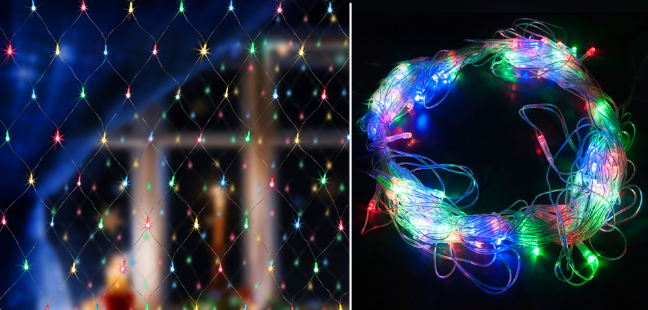 Гирлянда-Сетка Цветные светодиоды - Loft-Concept в Барнауле